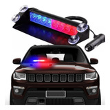 Giroflex Led Strobo Parabrisa Azul Vermelho Viatura Policia