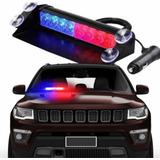 Giroflex Strobo Led Azul Vermelho Parabrisa Carro Polícia12