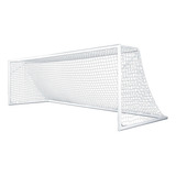 Gismar Redes Par Rede Gol Futebol Society Suiço 6mts Fio 4mm Véu Branco Polietileno