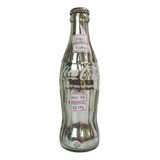 Giu74 Antiga Garrafa Refrigerante Coca Cola Prateada 185ml