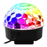 Globo Jogo De Luz Strobo Rgb Iluminação Dj C/controle Festa