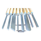 Goiva Formão Torno Antiga Cancellier Kit C/8 Ponta Diferente