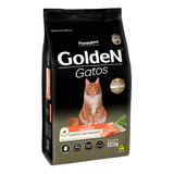 Golden Premium Alimento Especial Castrados Para Gato Adulto Sabor Salmão Em Sacola De 10.1kg