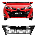 Grade Central Parachoque Yaris 2018 A 2023 Preto Brilhante