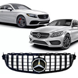 Grade Com Emblema Gtr Black Piano Mercedes C63 Amg 2015 2021