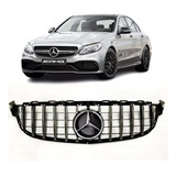 Grade Cromada Emblema 3d Mercedes W205 C63 Amg 2020 2021