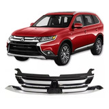 Grade Dianteira Mitsubishi Outlander 2016 2017 2018 Cromada 