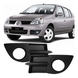 Grade Do Farol Auxiliar Clio 2006 07 08 09 A 12 Com Furo Par