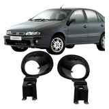Grade Do Farol Auxiliar Marea 1999 A 05 Preto Com Furo Par