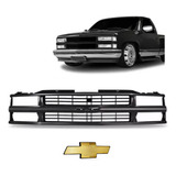 Grade E Emblema Radiador Preto Silverado 1997 A 2004