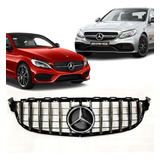 Grade Gtr Cromada Emblema Mercedes W205 C63 Amg 15 2020 2021