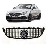 Grade Gtr Cromada Emblema Mercedes W205 C63 Amg 15 2020 2021