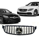 Grade Gtr Cromado Emblema Mercedes W205 C63 C43 Amg 19 2020