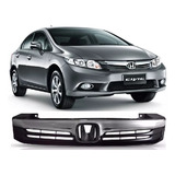 Grade Honda New Civic 2012 2013 2014 2015 Com Friso Cromado