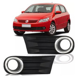 Grade Moldura Farol Milha Neblina Gol G5 Aro Cromado Ld
