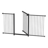Grade Portão Pet Bebê Divisor Ambiente 143 A 148 Cm Preto