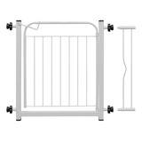 Grade Portão Porta Proteção Pets Crianças C/ Extensor Branco