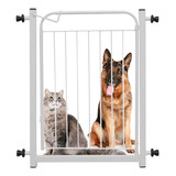 Grade Portão Proteção Pet Cachorro 69 A 84 Cm Criança Cães!! Cor Brnaco : Acompanha 1 Extensor De 10cm