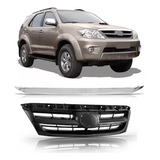 Grade Radiador Hilux Sw4 2005 2006 2007 2008 Friso Cromado