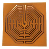 Gráfico Labirinto D'amiens De Fenolite Com Cobre 14x14 - 028