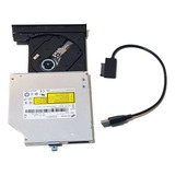 Gravador Leitor Cd Dvd Externo Usb Portátil P/ Pc E Notebook