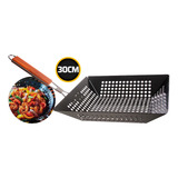 Grelha Panela Churrasqueira Quadrada 30cm Hauscraft Bbq-002 Antiaderente.