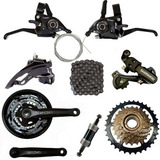 Grupo Kit Marcha Bike 21v Mtb Transmissão Shimano Yamada