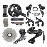 Grupo Kit Shimano Di2 R8150 Ultegra Freio No Aro Completo