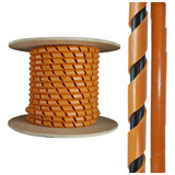 Guaina Cabo Aspiral 19,05mm 3/4'' Laranja Espiral Tube Guia 