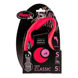 Guia Retrátil Cães Flexi New Classic Vermelha Fita P - 5m