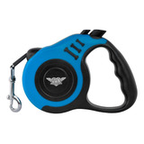 Guia Retrátil Pet 5m Cães/gatos 30kg Lopetudos Freeride Azul