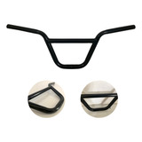 Guidão Alto Em Aço Carbono Preto Para Bike Bmx Cross