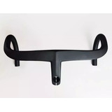 Guidão Carbono Full Black Sdacalle Alanera 440x90mm +calços