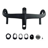 Guidão Carbono Scadalle Black Full Fosco 440x90mm Completo 