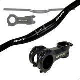 Guidão Mtb Downhill Alumínio 31.8x720mm + Mesa Gts 80mm
