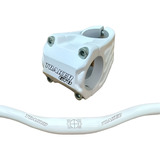 Guidão Mtb Traker 31.8mmx720mm+mesa Guidão 31.8mm 45mm Cores Cor Branco