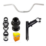  Guidão Tradicional + Mesa Para Bike Monark E Caloi E Retro