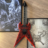 Guita Wylde Audio Warhammer Norse Dragon Pinstripe Red Nova
