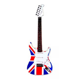 Guitarra Eagle Bandeira Inglaterra - Decorativa Parede 78cm