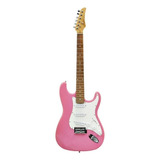 Guitarra Elétrica Condor Rx-10 Stratocaster De Tília Pink Com Diapasão De Pau-rosa