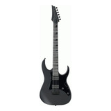 Guitarra Elétrica Ibanez Rg Gio Grgr131ex De Choupo Black Flat Mate Com Diapasão De Amaranto