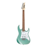 Guitarra Elétrica Ibanez Rg Gio Grx40 De Choupo Metallic Light Green Com Diapasão De Jatobá