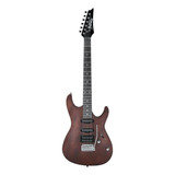 Guitarra Elétrica Ibanez Sa Gio Gsa60 De Okoume Walnut Flat Com Diapasão De Amaranto