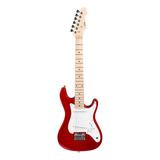 Guitarra Elétrica Infantil Vogga Vcg120n Red Com Diapasão De Bordo
