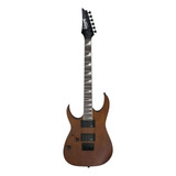 Guitarra Elétrica Para Canhoto Ibanez Rg Gio Grg121dx Soloist De Okoume Walnut Flat Com Diapasão De Amaranto