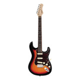 Guitarra Elétrica Tagima Classic Series T-635 Classic De Amieiro Sunburst With Tortoise Shell Com Diapasão De Madeira Técnica