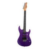 Guitarra Elétrica Tagima Tw Series Tg-510 Stratocaster De Tília Metallic Purple Com Diapasão De Madeira Técnica