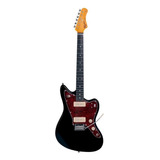 Guitarra Elétrica Tagima Tw Series Tw-61 Jazzmaster De Choupo 1986 Black Com Diapasão De Madeira Técnica