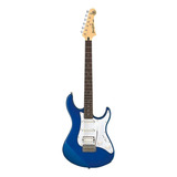 Guitarra Elétrica Yamaha Pac012/100 Series 012 Stratocaster De Mogno 2023 Dark Blue Metallic Brilhante Com Diapasão De Pau-rosa