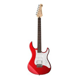 Guitarra Elétrica Yamaha Pac012/100 Series 012 Stratocaster De Mogno 2023 Metallic Red Brilhante Com Diapasão De Pau-rosa